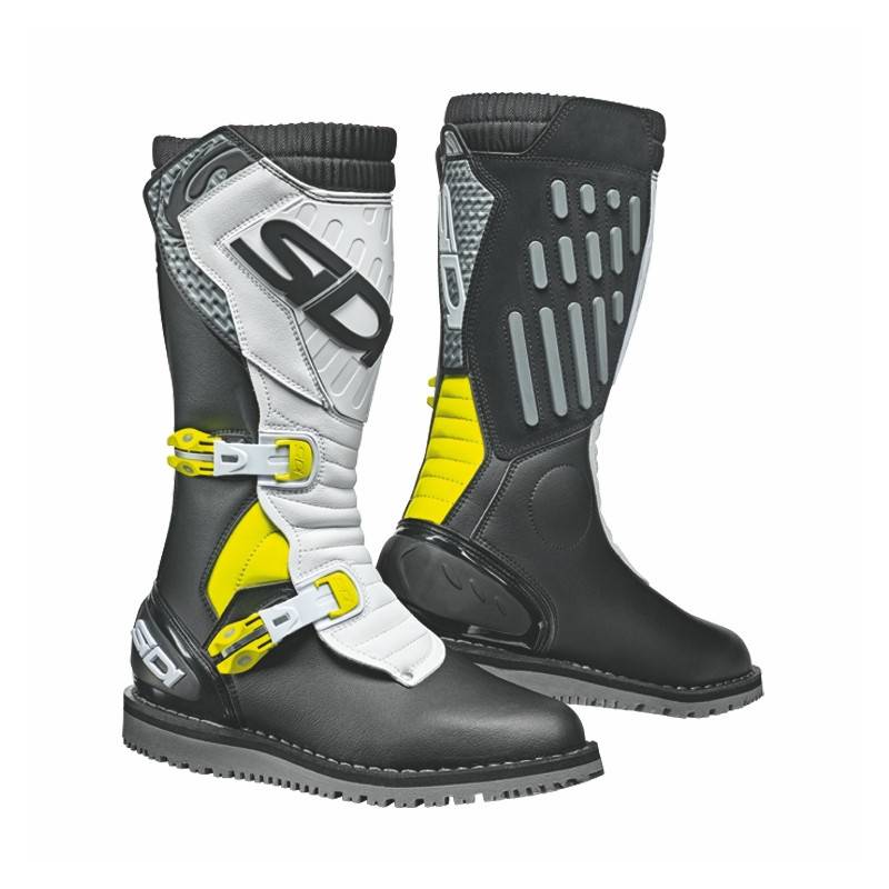 Botas SIDI Trial Zero.2 Amarillo Blanco - Protección y Confort