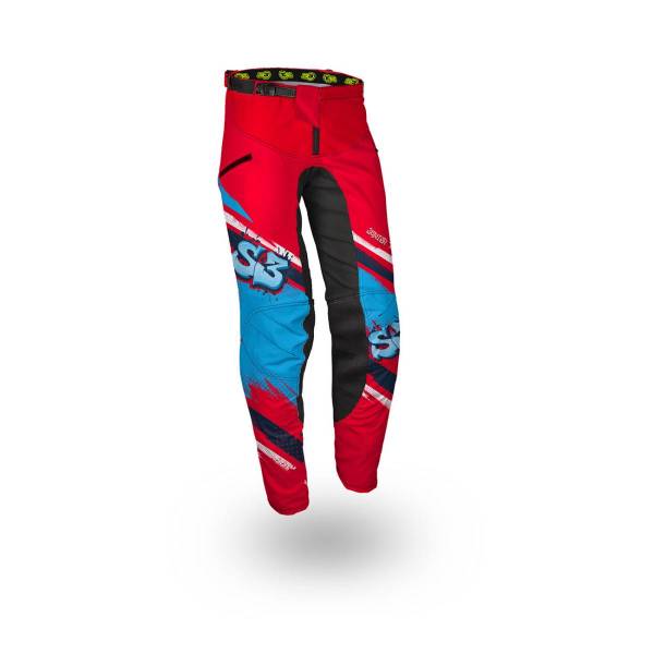 Pantalón S3 Junior Team rojo-azul