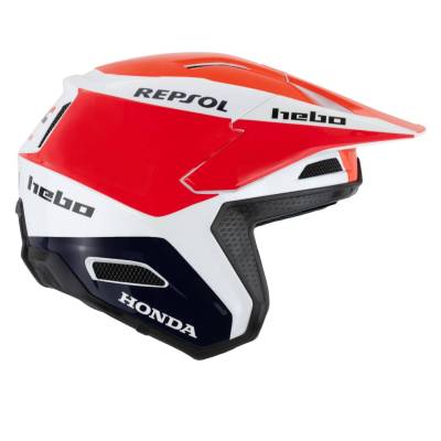 Casco Hebo Zone Pro Monocolor Rojo - Fibra de Vidrio