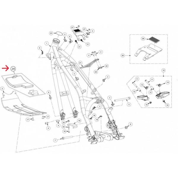 KIT GOMAS PROTECTOR MOTOR GASGAS TXT TRIAL (+2002)