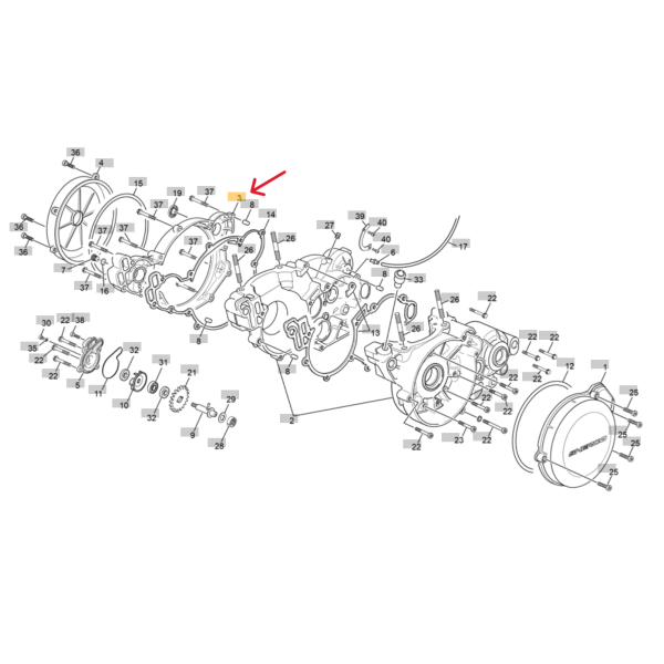 CARTER LATERAL DERECHO SHERCO/SCORPA TRIAL