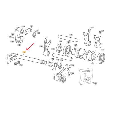 ÁRBOL SELECTOR  SHERCO/SCORPA TRIAL