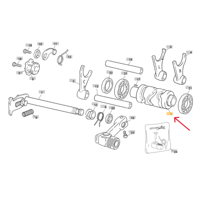 DESMODRÓMICO SELECTOR DE CAMBIO SHERCO/SCORPA TRIAL