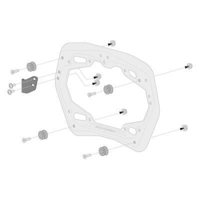 KIT DE ADAPTADORES SW-MOTECH PARA SOPORTE LATERAL PRO